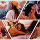 A collage of Inaya's many dates from the game.
